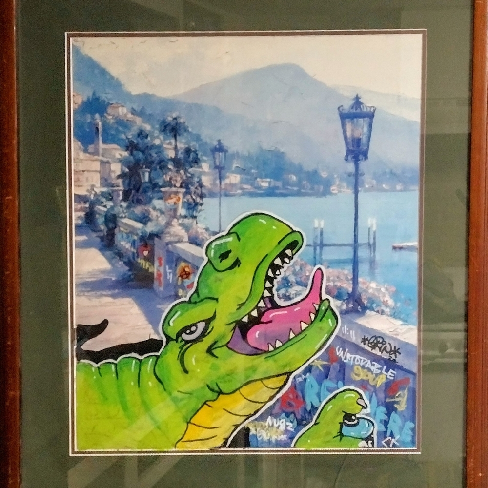 Graffasaurus Rex Original Art Print